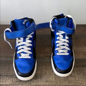 Nike Kids Black and Blue Sneakers